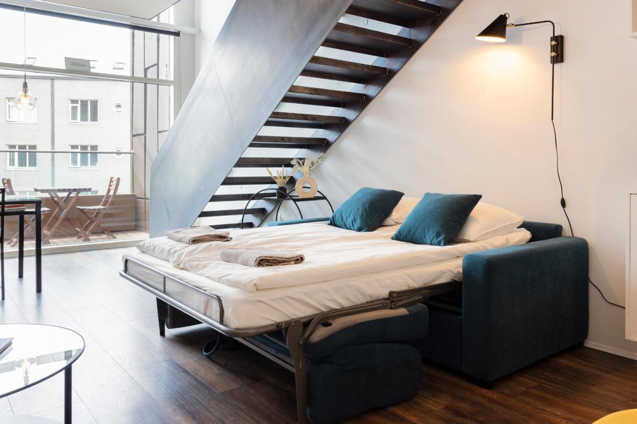 דירות Loft-Style Duplex With Balcony In Downtown רייקיאוויק מראה חיצוני תמונה